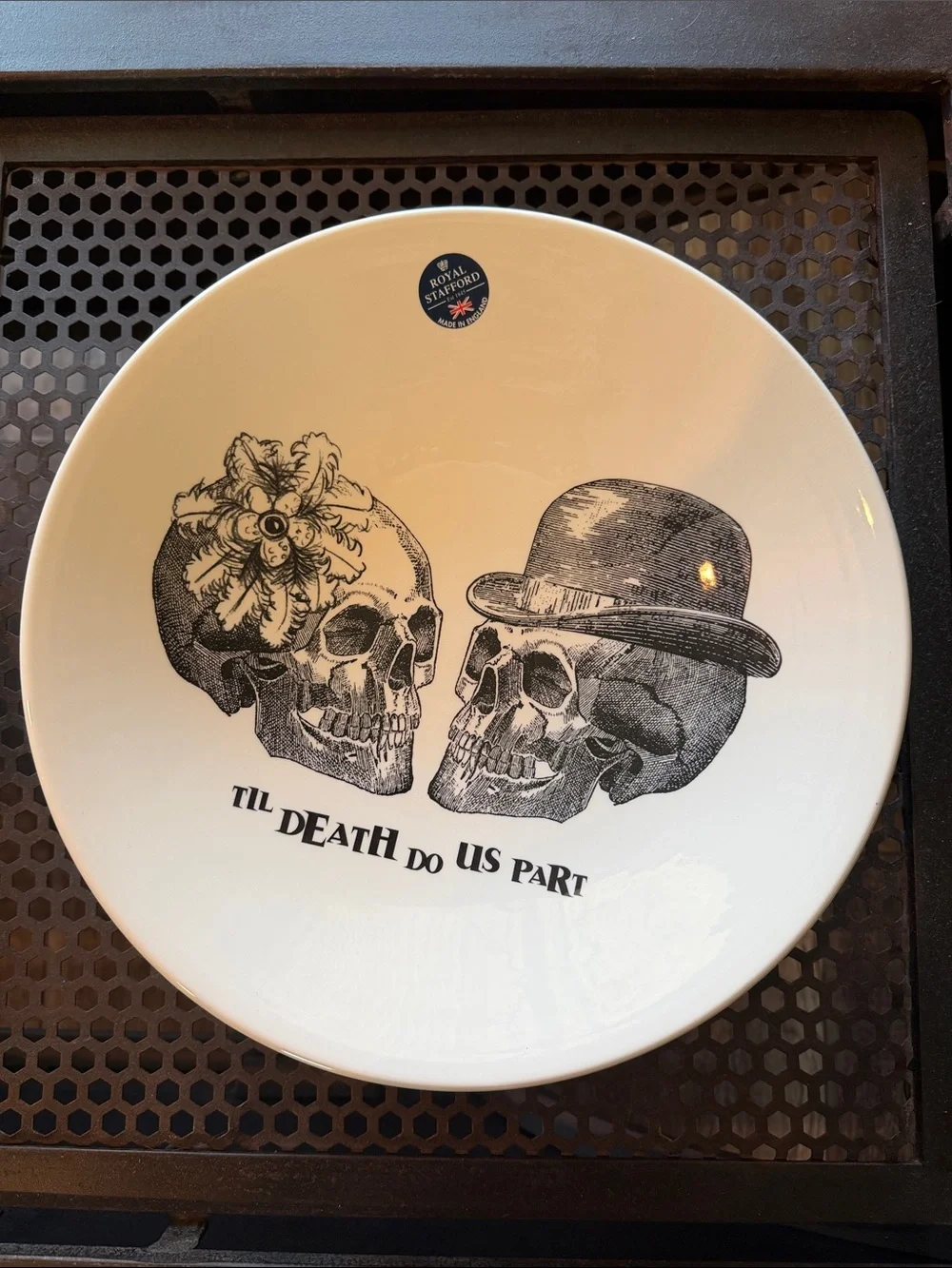NWOT “Til Death Do Us Part” Large Serving Bowl by Royal Stafford